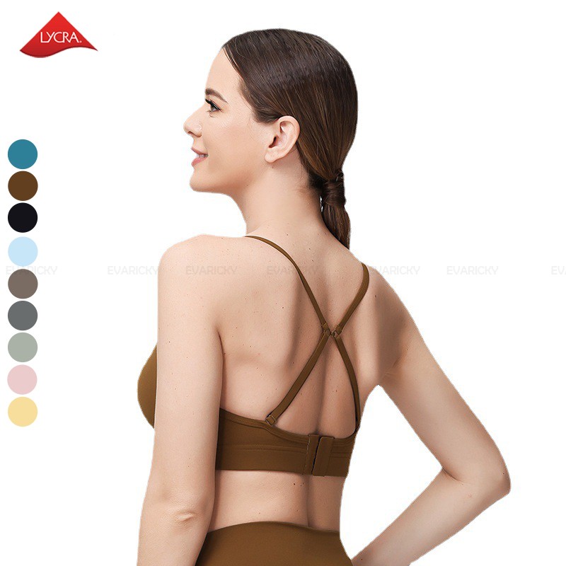 Sujetador de ejercicio con hebilla ajustable