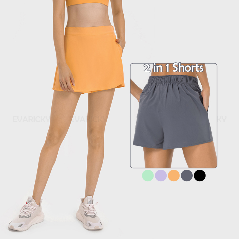 Pantalón corto de tenis antideslizante para mujer.