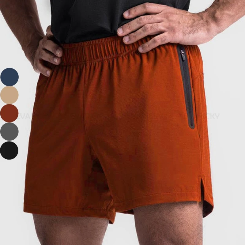 Pantalones cortos para hombre con bolsillos con cremallera
