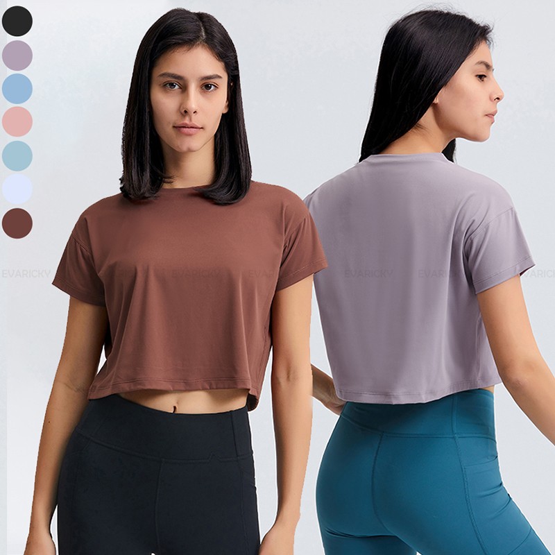 Camiseta lisa de manga corta