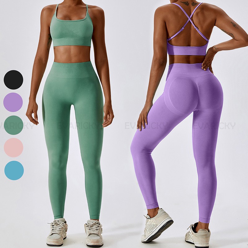 Conjunto deportivo de yoga para mujer